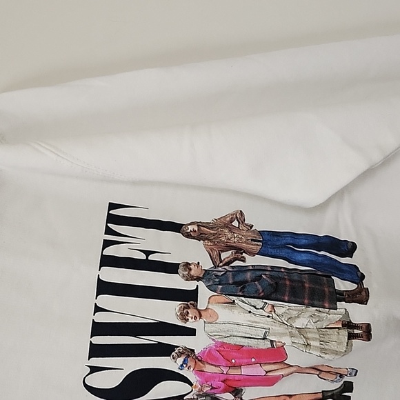 Taylor Swift Midnight Era Graphic Sweatshirt White Long Sleeve Size Small - Picture 14 of 16